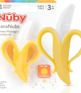 Nuby Nananubs Banana Massaging Teether | Yellow